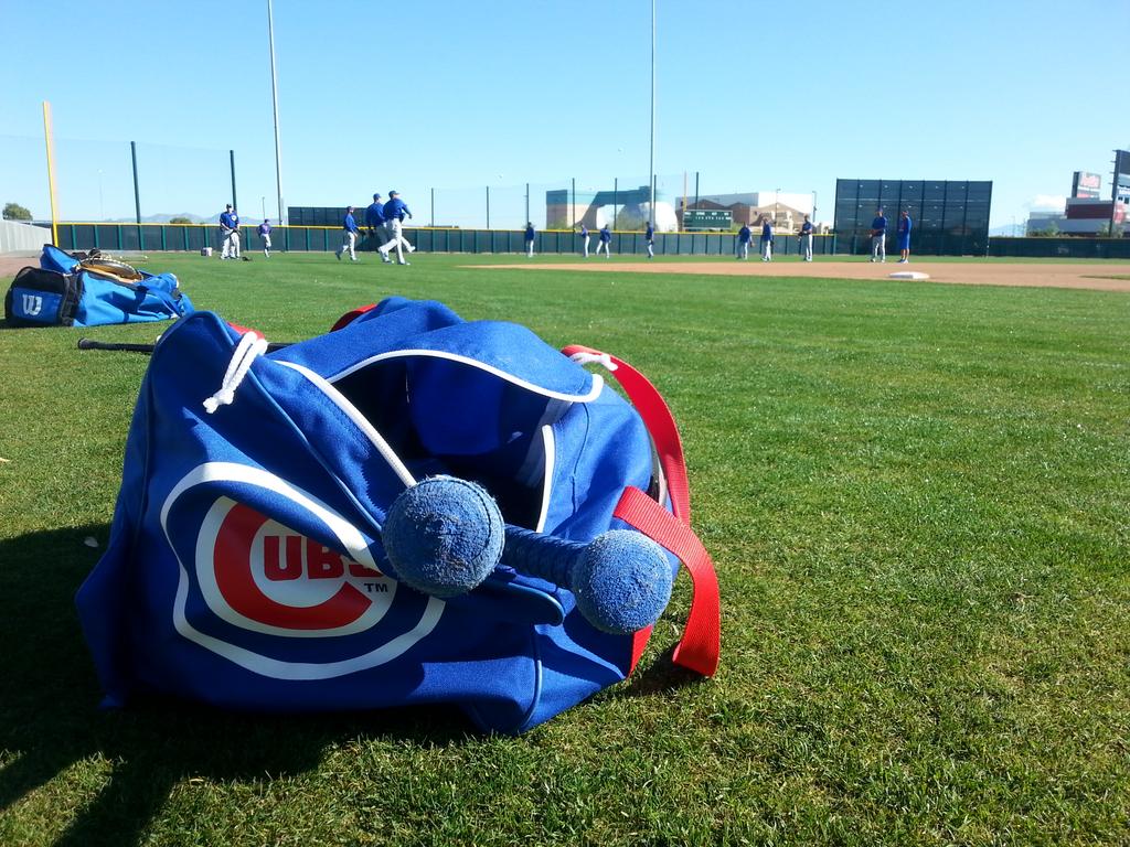 Cubs's tweet photo. #Working. #LetsGo http://t.co/YEDa8ASjHI
