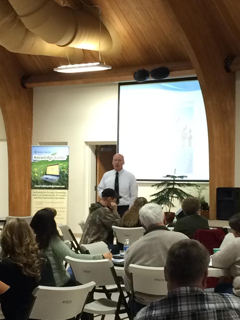 KyleyClevenger's tweet photo. Mentor the next generation to ensure transition of farm is successful for years to come - Alex White #FarmCreditFMI http://t.co/OVCQoOmWmL