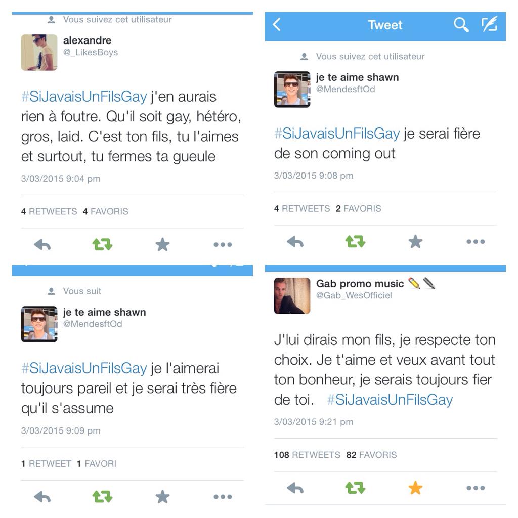 thatslisa_s's tweet photo. #SiJavaisUnFilsGay #SiJavaisUnFilsHomophobe http://t.co/NMPP79kTLR