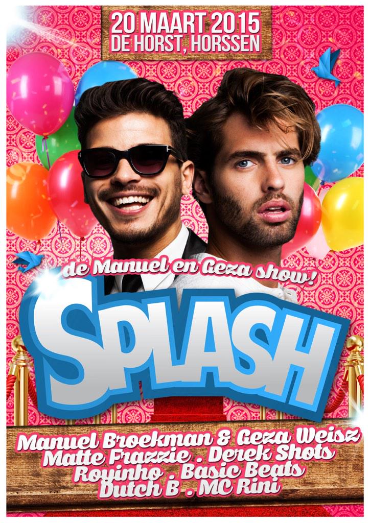 Heeft iedereen de nieuwe flyer van Splash al gezien? Zorg dat je er bij bent!