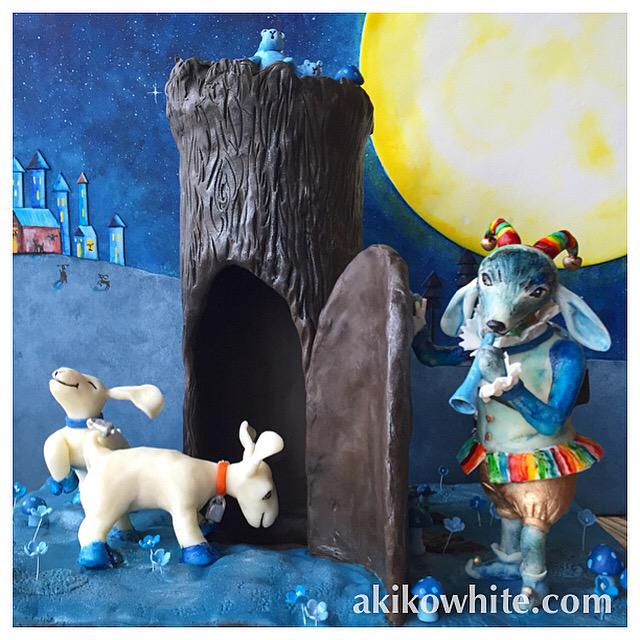 akikowhite's tweet photo. @SCBWIAustin WIP #piedpiper #cakelustration is coming together. Now to carve the underground lair! #kidlitart http://t.co/Nm8W4sa40w