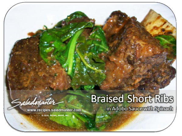 SMphilippines's tweet photo. Braised Short Ribs in #Adobo Sauce with Spinach #Saladmaster #Foodie #Recipe ➡http://t.co/f4lwmxMHmo http://t.co/XCCnFlfrAW