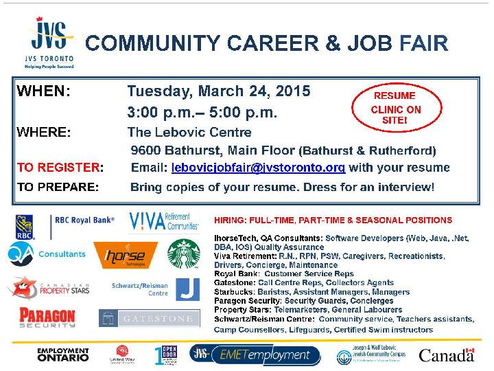 InTheRegion's tweet photo. “@JVSToronto: #Vaughan Job Fair, March 24: @StarbucksCanada @RBCCareers @ParagonGuard @srcentre hiring! http://t.co/TgrHmLmlap”#InTheRegion