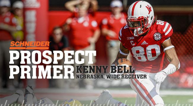 packers's tweet photo. Kenny Bell is Nebraska's all-time leader in catches &amp; rec yds. @schneiderjobs Prospect Primer: http://t.co/gEzOUQAKdF http://t.co/2gdabOqCOc
