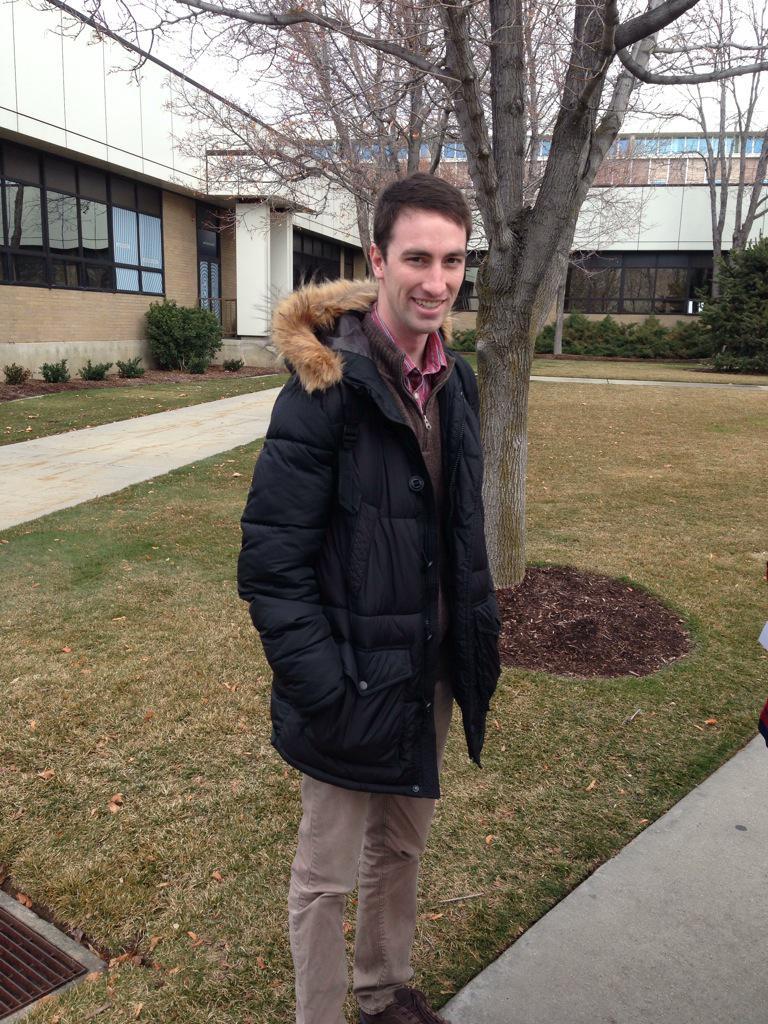 nordyjm's tweet image. Senior psychology major David Smith gets most of his news from Facebook. He also loves the Newstand app. #COMMS321