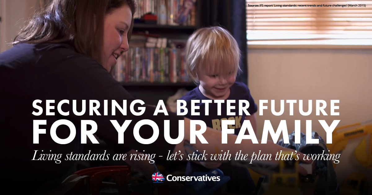 Conservatives's tweet photo. We're securing a better future for families across Britain.

Retweet to let friends know: http://t.co/xJ9Hhijduu http://t.co/uO0SDyCSpW