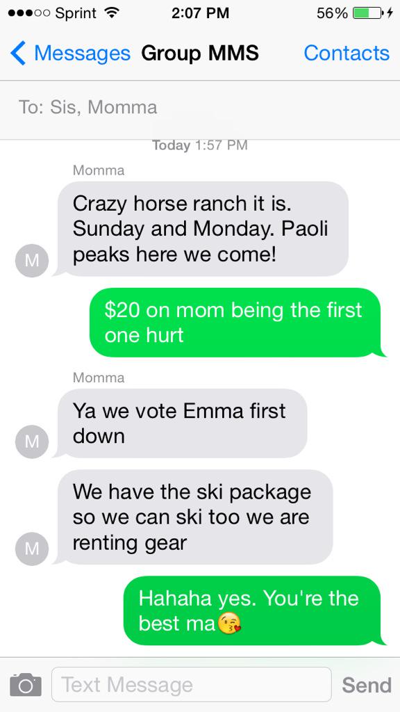 emmsyrose's tweet photo. 😑. This should be an entertaining family outing. But I'm excitedddd🐴🎿🏂😊😁🚑♿️ @sjhagedorn6 http://t.co/3PK81SNlME