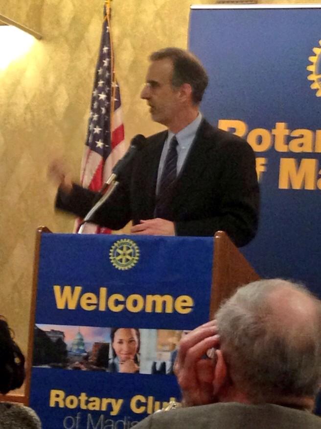 County Exec @DaneCoJoe explains #balancedbudget #lakescleanup #earlychildhoodzone #mentalhealthteams #partnerships