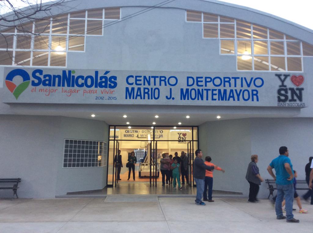 pedrosalgado_sn's tweet photo. Estoy inaugurando la obra de remodelación de la Unidad Deportiva Mario J. Montemayor. #SanNicolás #NL http://t.co/f8yGjVoezN