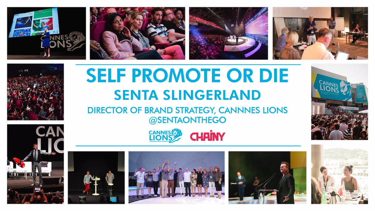 chainyofficial's tweet photo. Watch @sentaonthego from @Cannes_Lions giving "Self-promote or Die" talk at #CEW14 http://t.co/SYbuIySynT http://t.co/DrgvBFI0yN