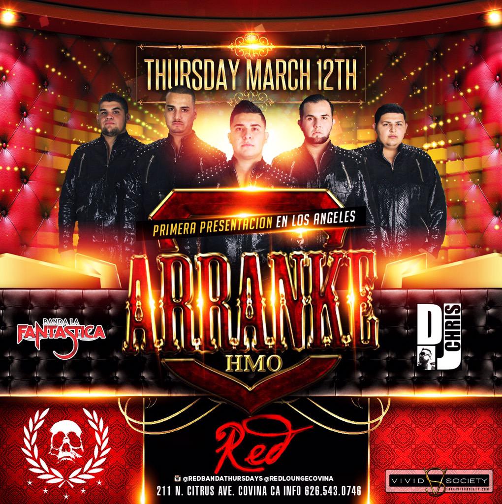 Nos Vemos Plebada De Los Angeles Este 12 De Marzo En Club #Red De West Covina Ca Animo!
#GrupoArranke