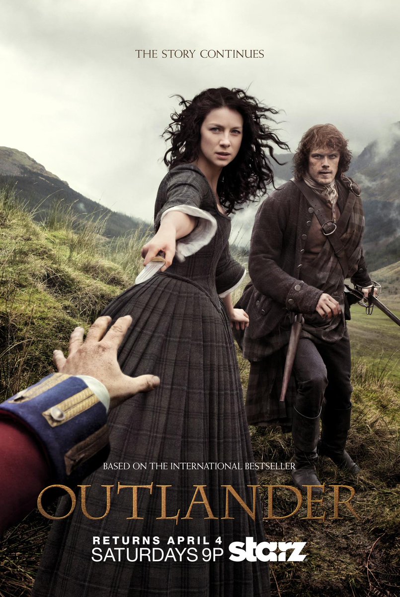 OutlanderLass's tweet photo. "@Outlander_Starz: Behold, the official #Outlander art. The story continues April 4th @Starz_Channel #4Droughtlander http://t.co/za6ThirxUl"