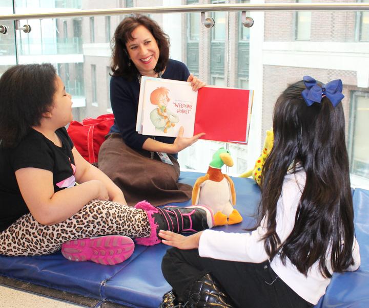 BellevueHosp's tweet photo. Celebrating #WorldReadAloudDay in our #Pediatric Clinic bcos #reading to #children is important! #WRAD #healthcare http://t.co/PT1Uaf02f3