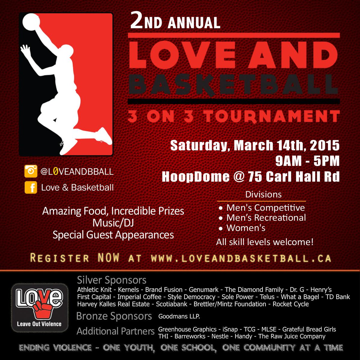 <a href="/L0VEandBBall/">LOVE and Basketball</a> is only 10 DAYS AWAY! still some spots left for teams so sign up now! bit.ly/1ByGxek