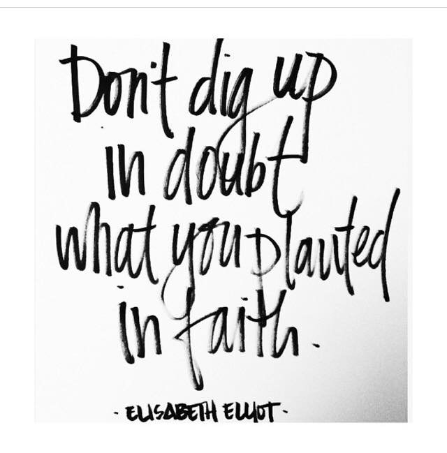 Let's not over-think life....and let's certainly stop doubting god's plan
Can I get an Amen???