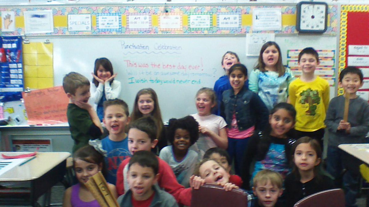 107 celebrates National Punctuation Day... <a href="/D13Eagles/">Erickson Elementary</a>