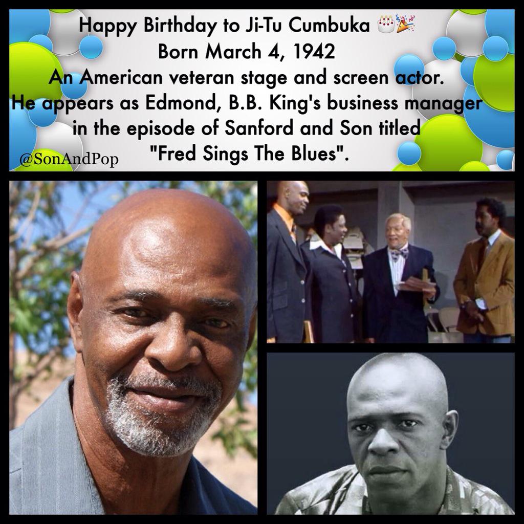 Happy Birthday to Ji-Tu Cumbuka.
He turns 73 today. 