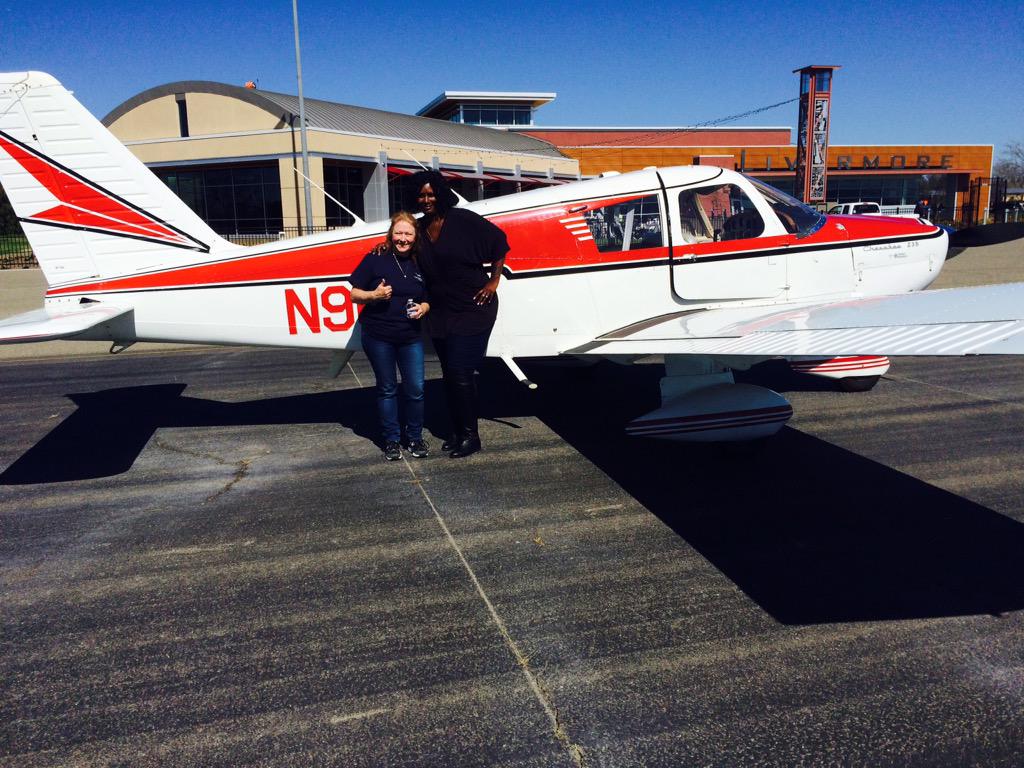teslich2's tweet photo. Last flight of the day. Tamara. Never flown in her life commercial or private. She did great.  #WOAW15 http://t.co/4XjB6PXYuk