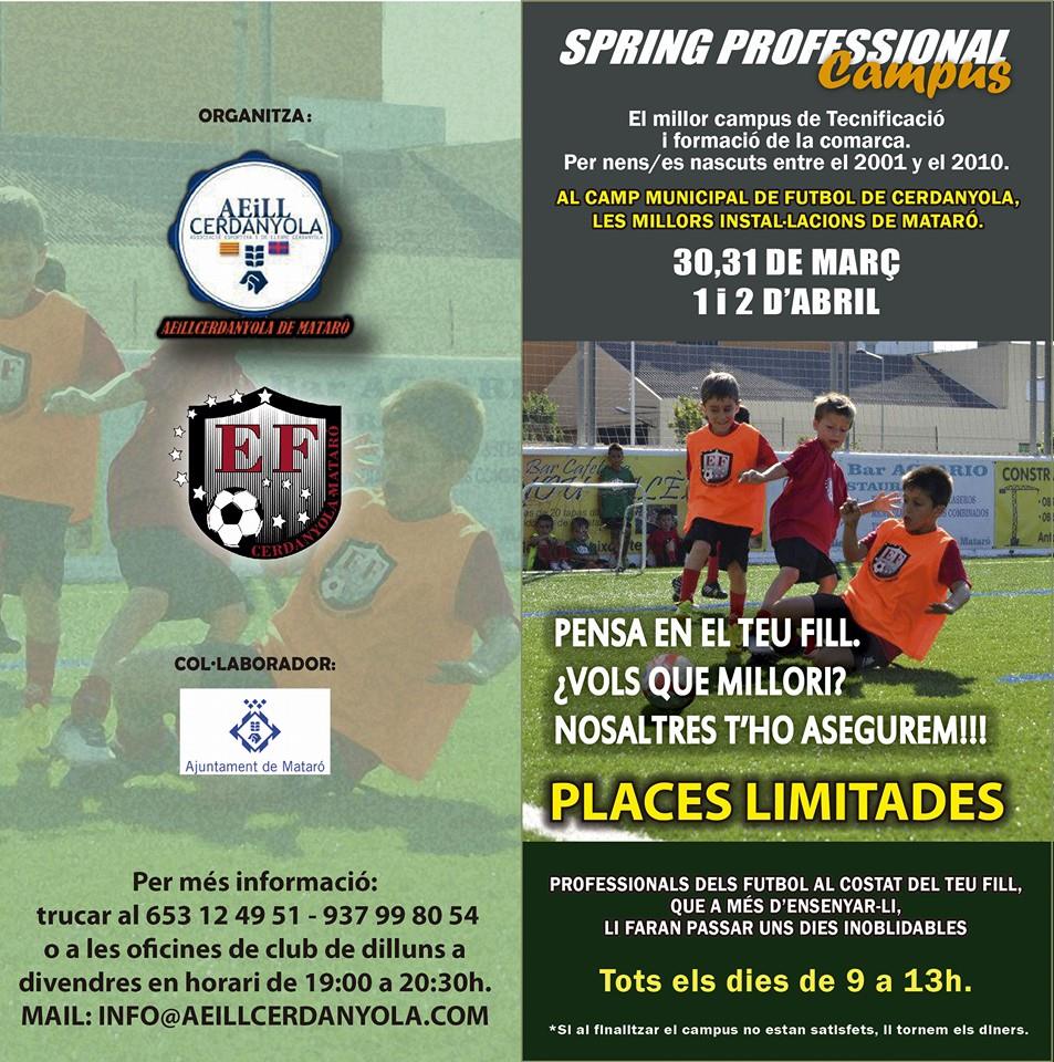 CerdanyolaAEiLL's tweet photo. @Procampussoccer Durante los días 30 y 31 de marzo y 1 y 2 de abril. Llega en condiciones óptimas al #IITorneoSocial http://t.co/XrfAT3HYZ8