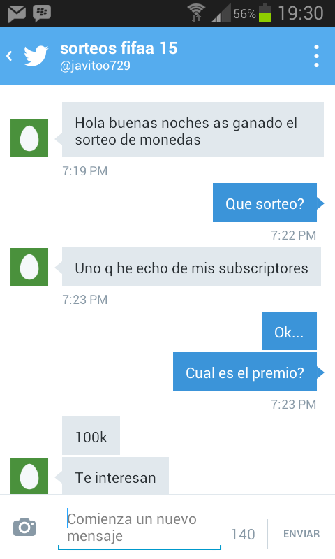 FIFA15betsUT's tweet photo. @javitoo729 es un TIMADOR! RT para que no time a nadie, encima me dice que no le insulte http://t.co/PYZx4wv0YM
