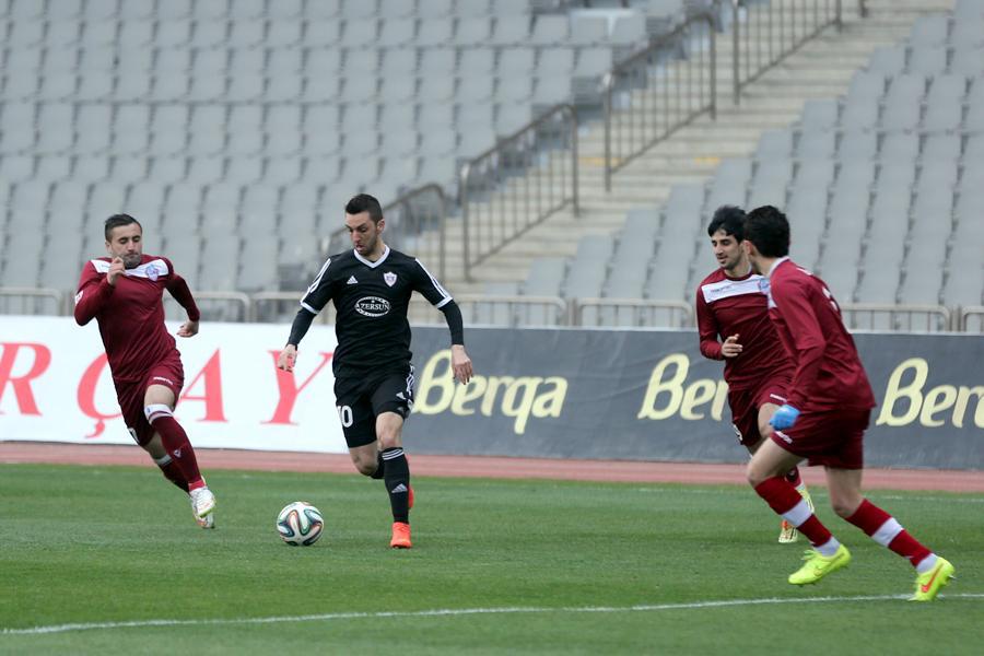 Muarem dribbles the ball