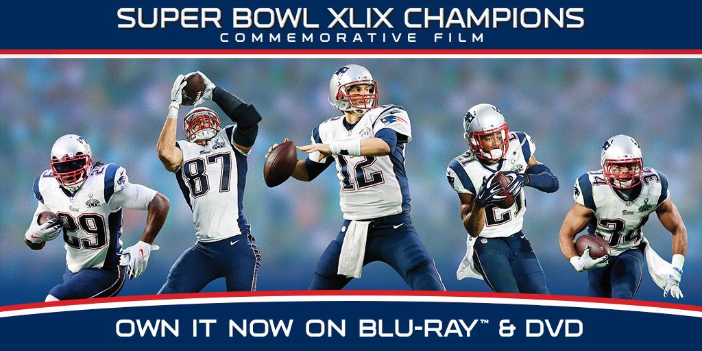 "NFL Super Bowl Champions XLIX: New England Patriots" now available on Blu-ray &amp; DVD: buff.ly/1B2BtxE