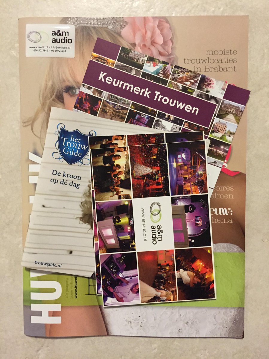 Vanavond mochten wij het 3e #bruidspaar van deze week verwelkomen en uiteraard ligt het informatiepakketje al klaar.