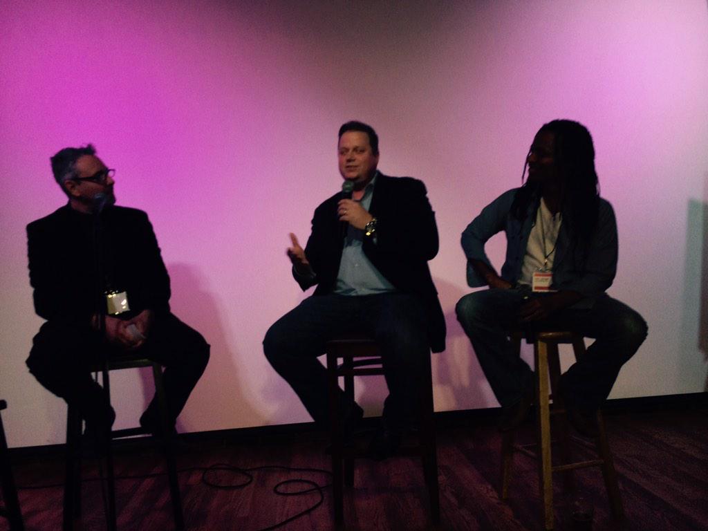 CrowdTorch's tweet photo. An insightful panel w/ Steve de Haan of Andrews Entertainment District & John Stringer of #IndieHitMaker #CTshowcase http://t.co/fjZ0k4eVdH
