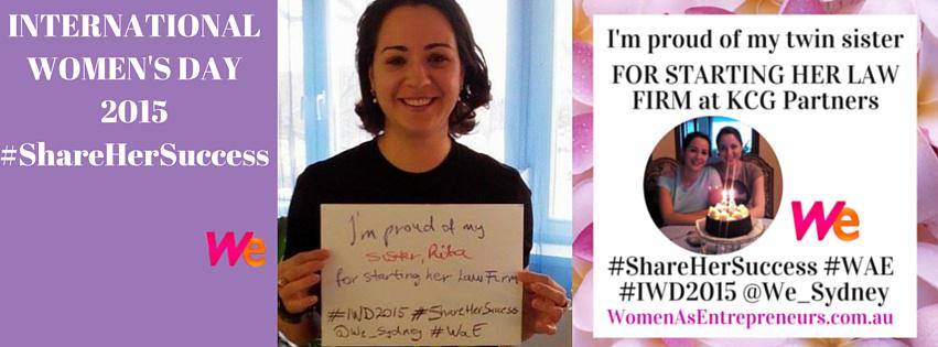 MakeSheHappen's tweet photo. On #IWD2015 give appreciation to the women who inspire you &amp; #ShareHerSuccess @Maestrano @Jeremy_Liddle #MaleChampion http://t.co/ZTv2QGLiKg