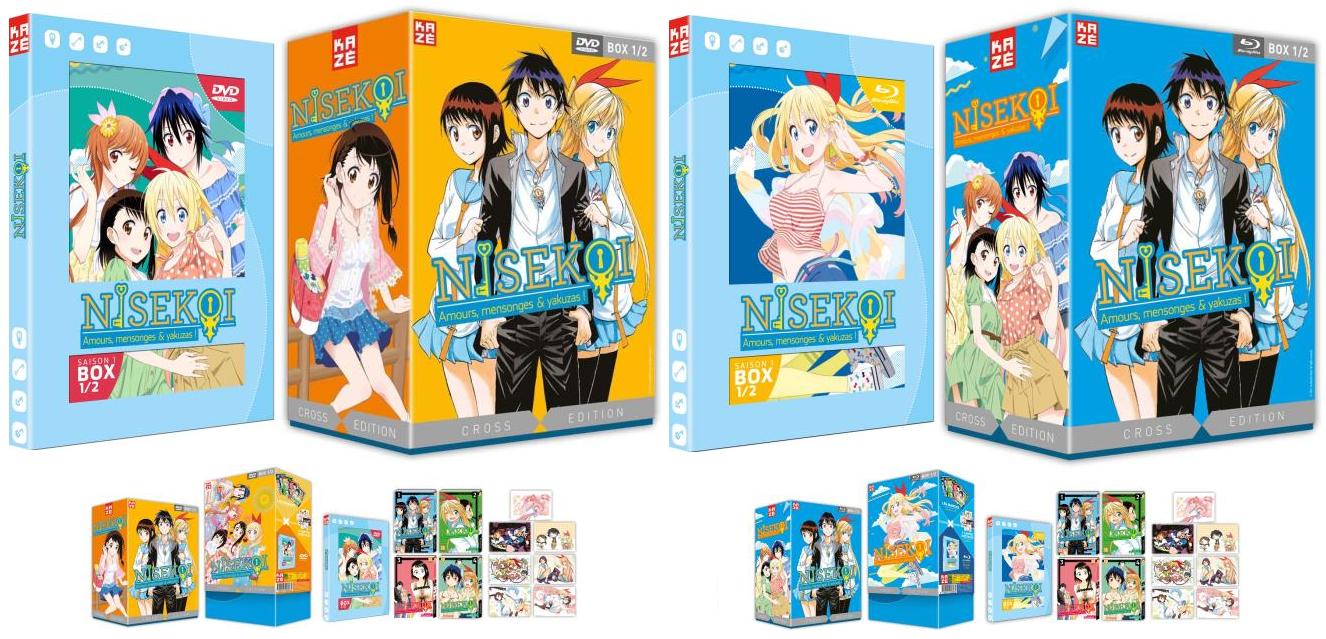 WTK on Twitter: "Upcoming Nisekoi Season 1 Box 1 Cross Edition (Blu-ray