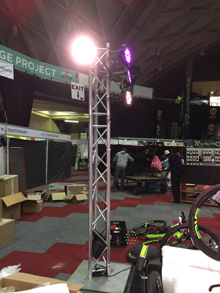 Lighting up the Argus Expo, opens Thursday. #OneBicycleAtATime