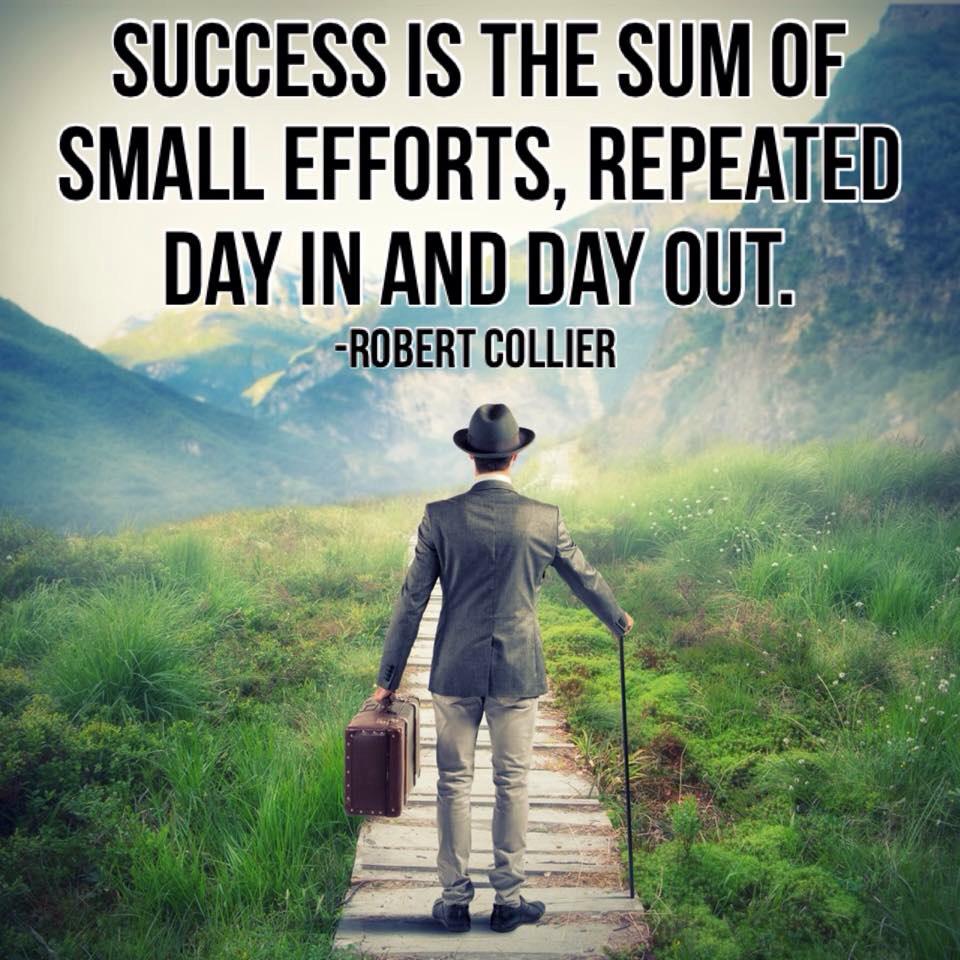 TheZigZiglar's tweet image. Success is the sum of small efforts repeated day in and day out. -Robert Collier. budurl.com/ZigDoc