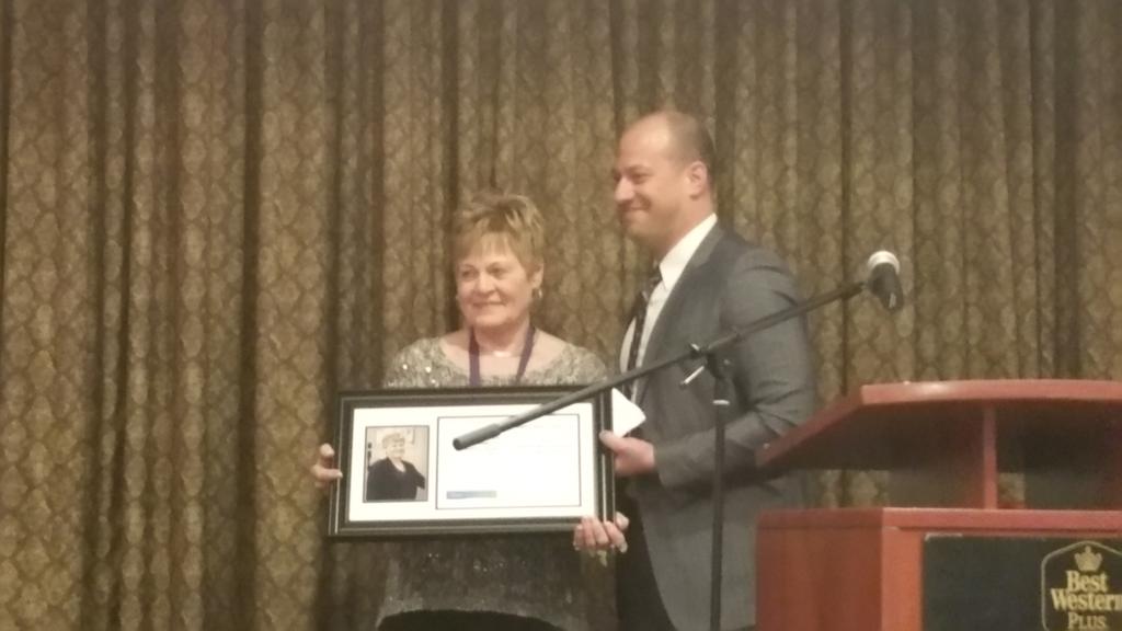 OnlySuLee's tweet photo. @SBSLewisG @TELUSBusiness congratulates Ruth Anne - Agriculture, Technology & Science winner #iwdnv @SupportNovaVita http://t.co/3FHTETslvj
