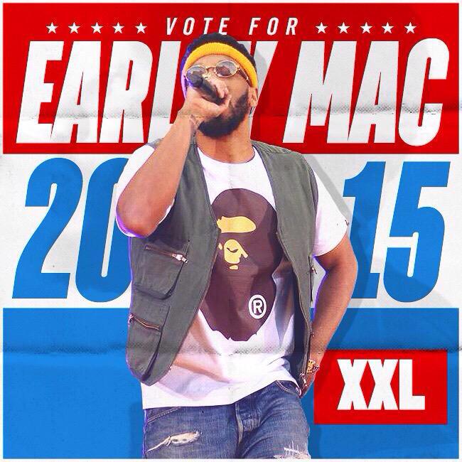 unk (@jesse_james_tvg) on Twitter photo Vote my homi <a href="/EarllyMac/">Not perfect , but damn near</a> for a XXL freshman spot 2015! Don't sleep on bruh #XXLFreshman2015 #godknows Vote my homi <a href="/EarllyMac/">Not perfect , but damn near</a> for a XXL freshman spot 2015! Don't sleep on bruh #XXLFreshman2015 #godknows