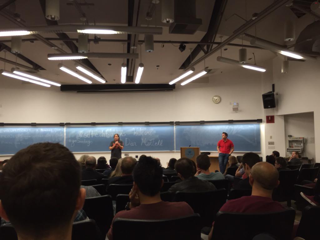 yashara's tweet image. @danmartell about to speak #sdtechfounders #GoSanDiego with @brantcooper opening