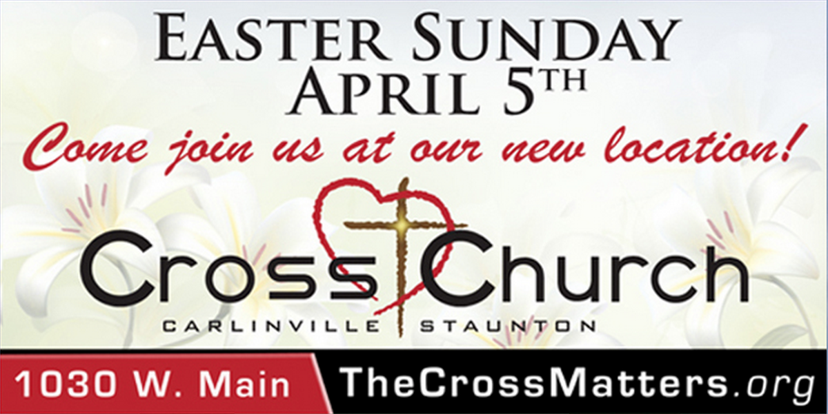 Our first Sunday in the Carlinville campus's new building will be April 5th! Come join us at 9:00am or 10:30am.