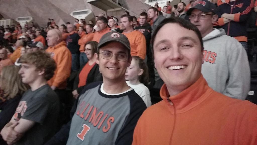 snodgrss's tweet photo. #shieldcard atmospheric science is well represented at illini game. Destroy Nebraska! http://t.co/IF4R1dVxDR