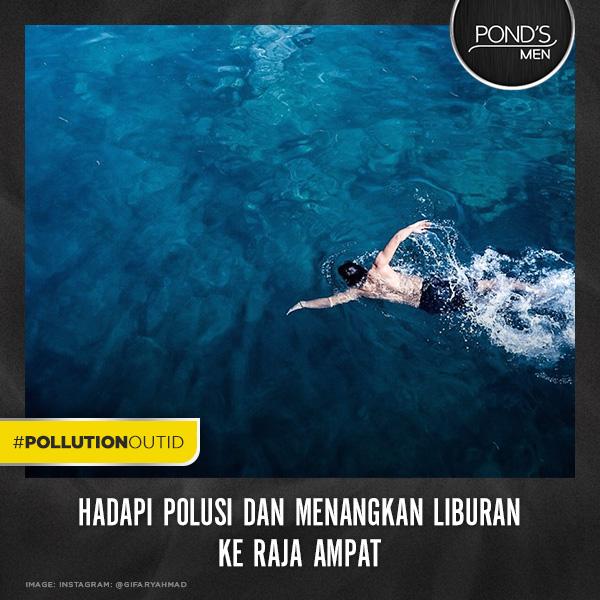 pondsmenID's tweet photo. Penat hadapi polusi kota? Ikut kami berlibur ke Raja Ampat di #PollutionOutID challenge. Klik http://t.co/UQDJr4n6tN http://t.co/hP08xmsQQM