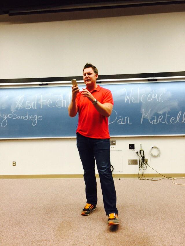 EcoAficionado's tweet image. @DanMartell thanks for talking to #SDTechFounders and teaching us so much!!!