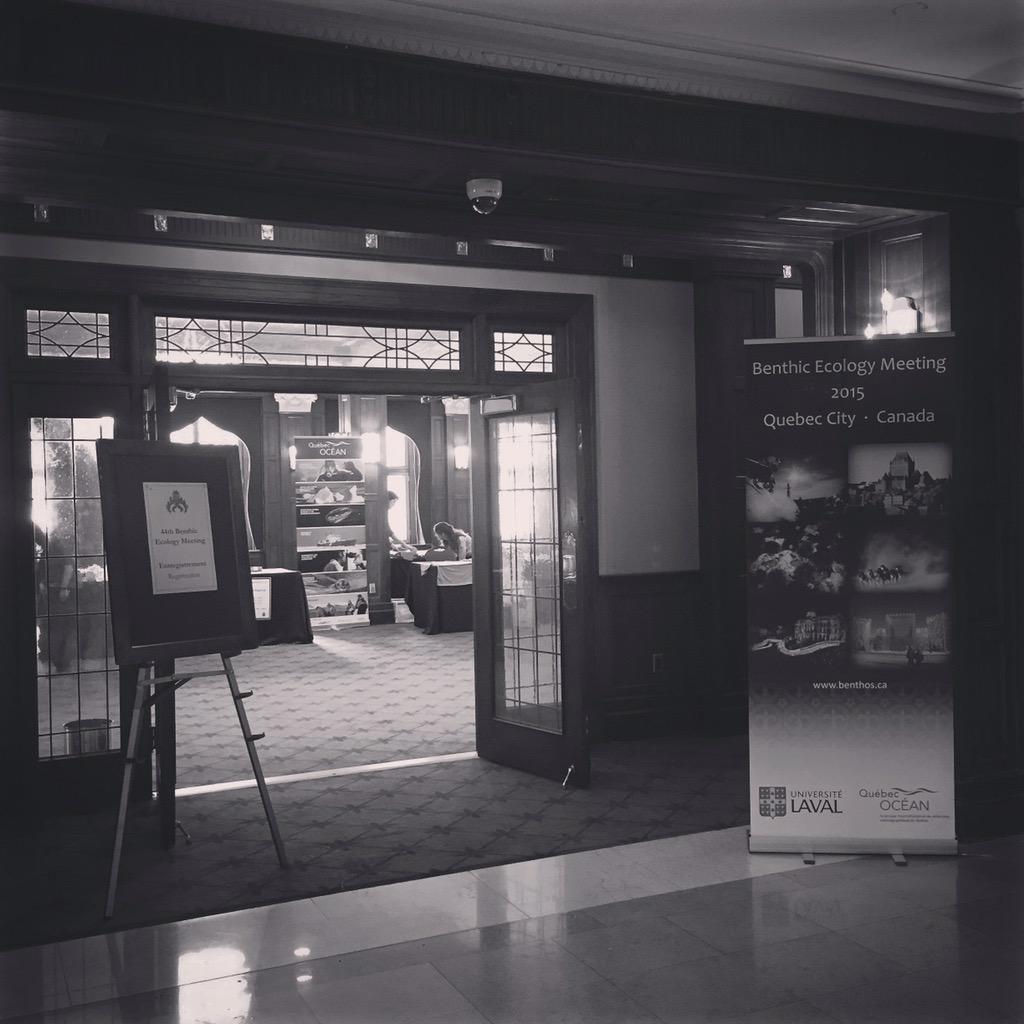 benthics2015's tweet photo. Mar4: registration setup at the Chateau Frontenac. #benthics2015 #BEM2015 #QuebecCity #@FairmontFronten http://t.co/phXfmlVx3D