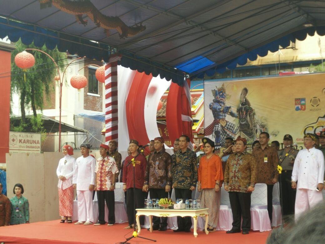Bapak @jokowi_do2 membuka helaran PESTA RAKYAT BOGOR #CGMFest2015  ! @CgmFest