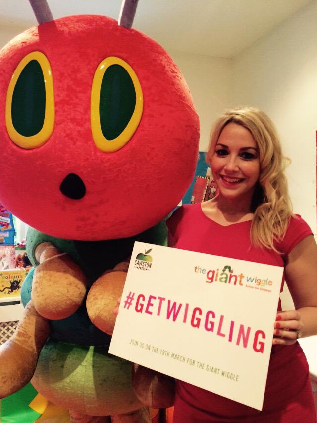 laurahamiltontv's tweet photo. Great fun this morning -  all for an amazing cause! #getwiggling @actnforchildren thanks @SteveAtNBG @NouveauLashes http://t.co/u55nf0PzLz