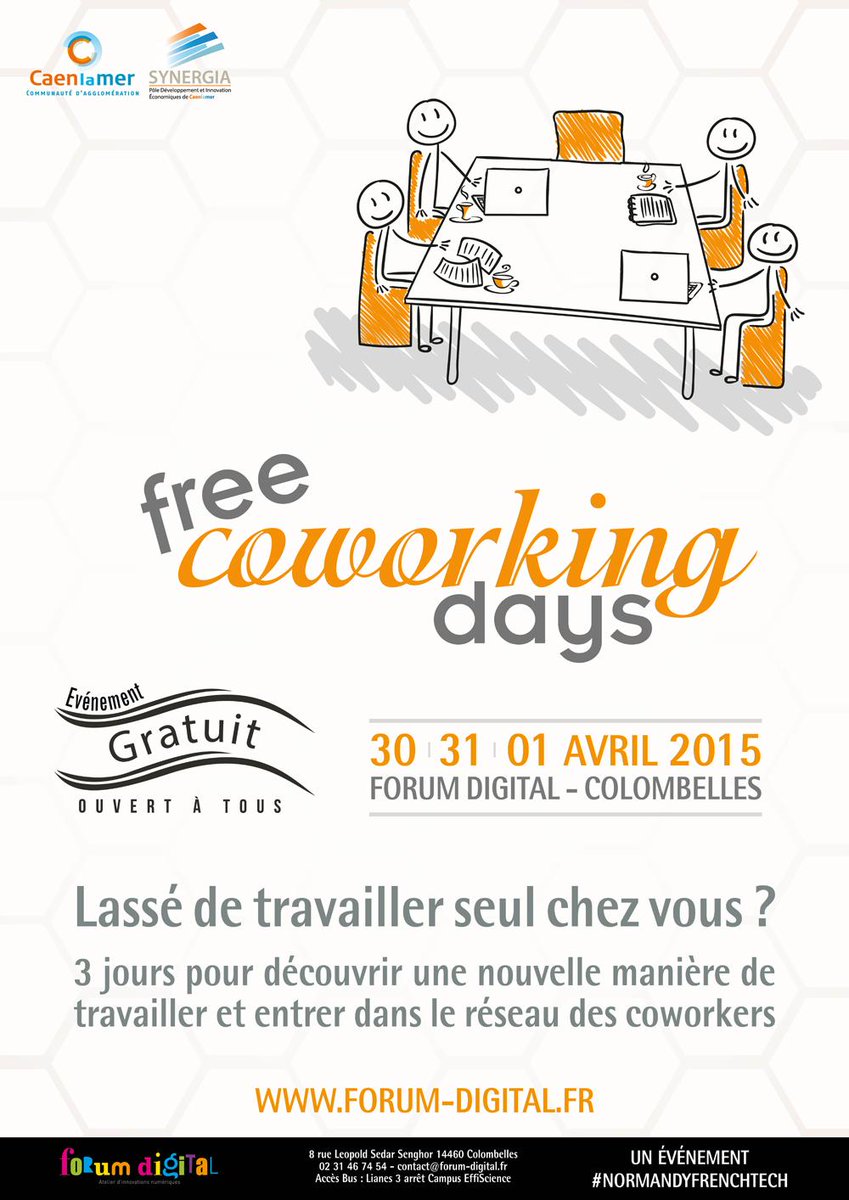 starTechNormand's tweet image. Un événement pour tester le co working! les Free Coworking Days -  forum-digital.fr/fr/news/free-c… #echbn #forumdigital