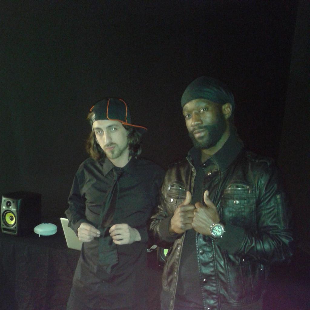 bassheadgroup's tweet photo. @FixxtapeMessiah @Bangachi1 during the video shoot for"Tell Me To Mean It". #fixdamfdj #bang #bassheadenterprise http://t.co/zYskgW37Uq