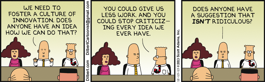 #dilbert on #innovation in business, summed up. cc <a href="/cgledhill/">Chris Gledhill</a>