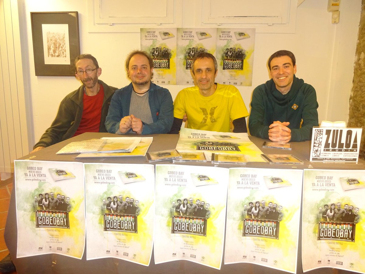 gobeobay's tweet photo. Ayer presentamos #CuatroNotas, en nuestra ciudad, #Vitoria #reggae http://t.co/kjYmoyvE6X http://t.co/TqRtVBQrj7