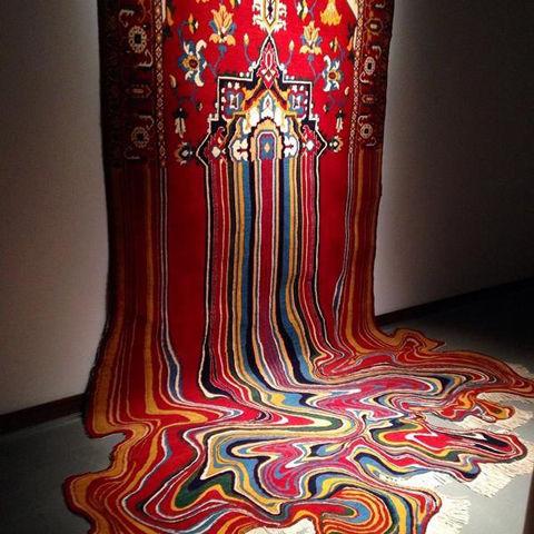 ImogenOates's tweet photo. “@trendhunter: Melting Rug Sculptures http://t.co/Gzkyf4QZBJ"... Definitely innovative design!”