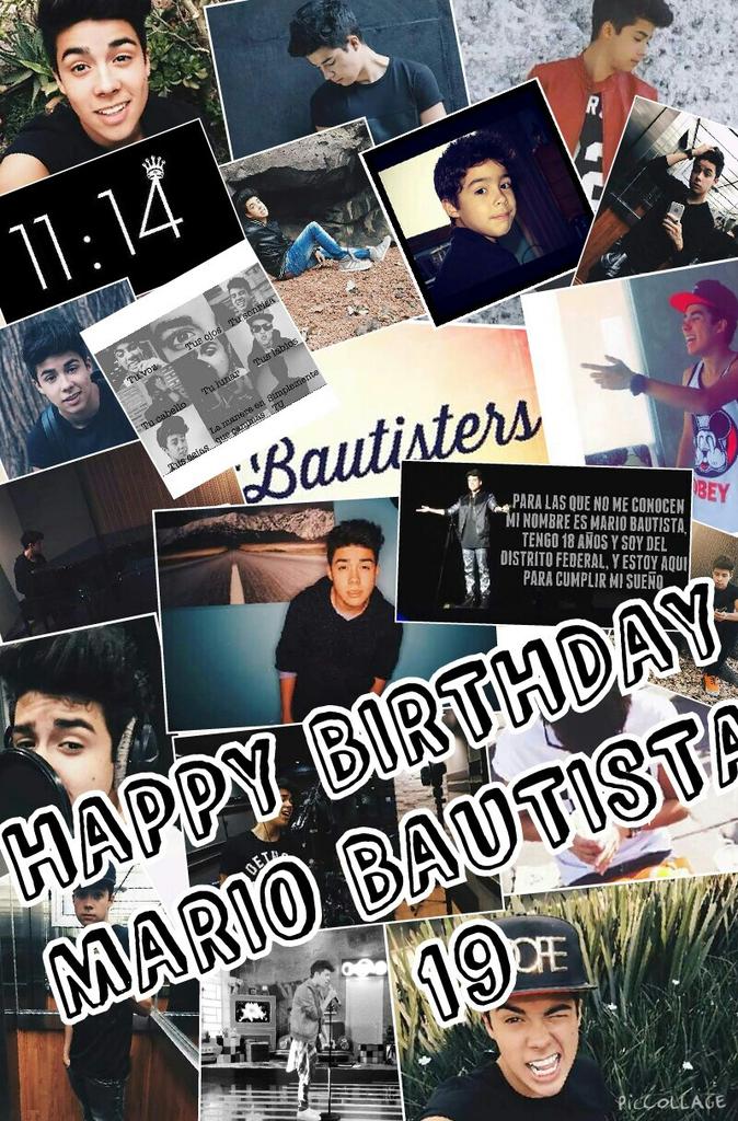 HAPPY BIRTHDAY MARIO BAUTISTA      TE AMO TANTO   