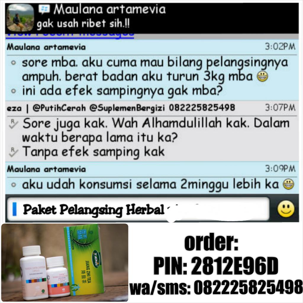 #Testimoni dari kak maulana. Terbukti ampuh menurunkan berat badan sesuai yg diinginkan ({}). Order pin: 2812E95D