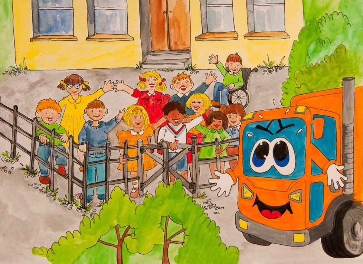 RobbieRefuse's tweet image. Robbie Refuse Truck and Friends celebrate #WorldBookDay